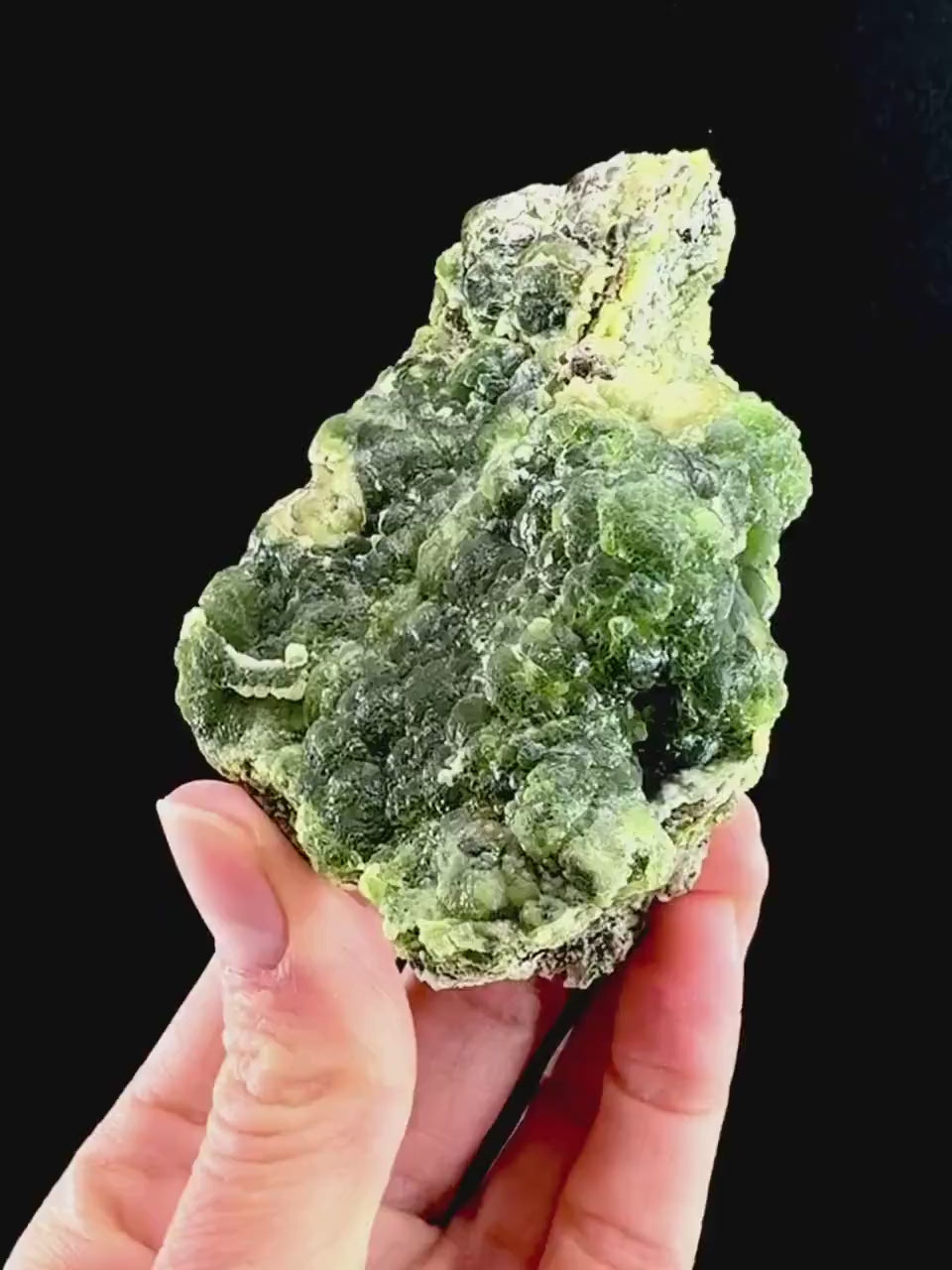 Cuprian Smithsonite (Arizona, USA) | green smithsonite crystal, rare mineral specimen