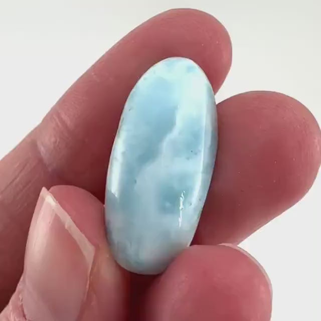 Blue Larimar Gemstone Cabochon