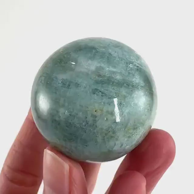 Aquamarine Sphere | Polished Crystal Ball