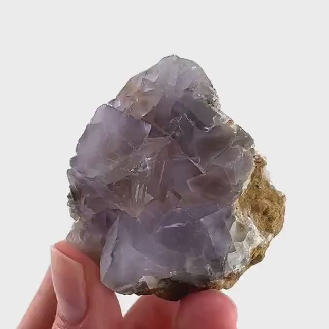Purple Fluorite (Pakistan) | purple fluorite crystal cluster, mineral specimen