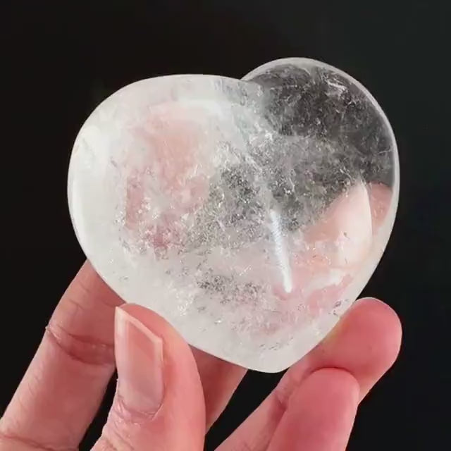 Clear Quartz Heart, crystal heart, quartz heart, heart shaped crystal