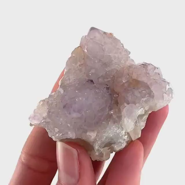 Spirit Quartz Crystal | raw natural purple amethyst cactus quartz, mineral specimen